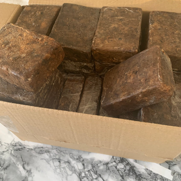African Black Soap Bars Wholesale Box of 50