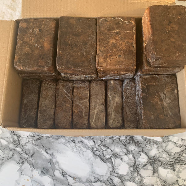 African Black Soap Bars Wholesale Box of 200