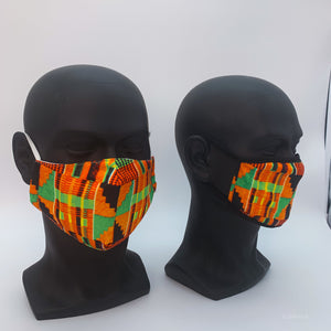 Fitted Kente Face Cover
